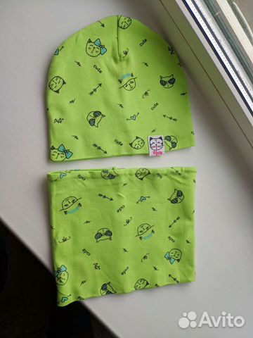 Шапка и снуд для девочки 1-2 года