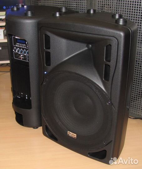 Колонки активные XLine 1200W 2ш Pro BT USB AUX Mic