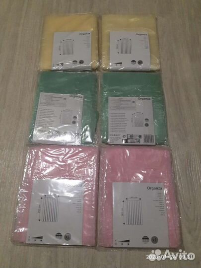Тюль Органза готовая 2шт