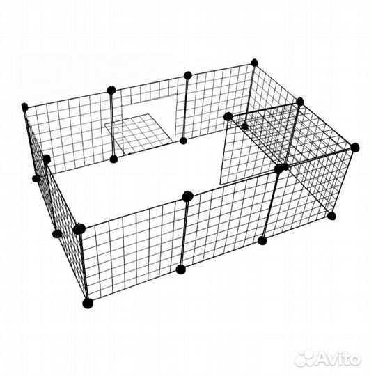 Вольер клетка из 11 секций 35*35см + дверь