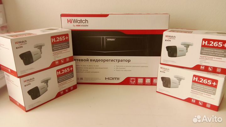 Видеонаблюднение 4штDS-i450(C) 2.8mm+N308(D)