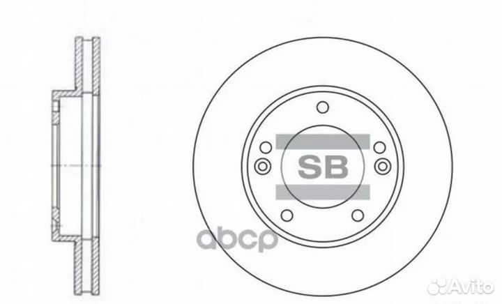 Диск тормозной KIA sorento (JC) 2.4-3.5 02- пер