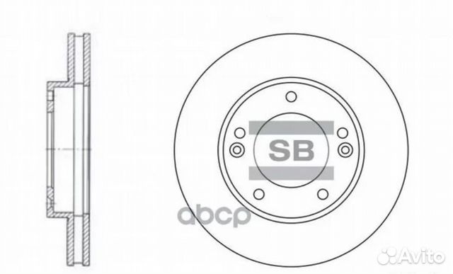 Диск тормозной KIA sorento (JC) 2.4-3.5 02- пер