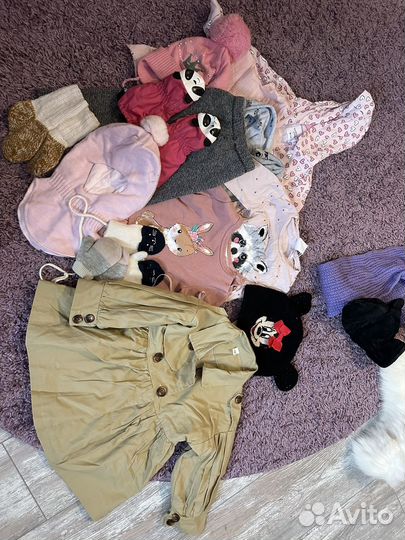 Пакет вещей для девочки от 86 до 92