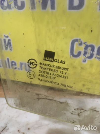 Стекло двери переднее правое Chevrolet Lanos