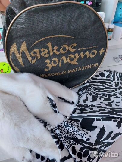 Норковый капор косынка