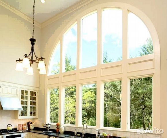 Фигурное пластиковое окно