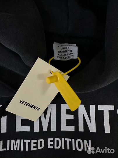 Худи vetements limited оверсайз