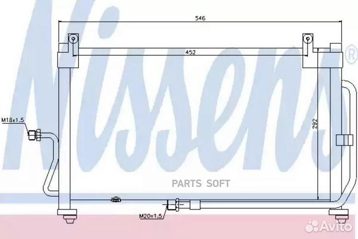 Радиатор кондиционера daewoo matiz (1998) 0.8