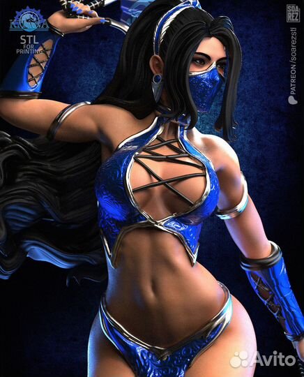 Kitana - mortal kombat фигурка модель 1-12