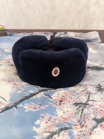 Мужская шапка ушанка полицейскачя