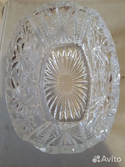 Хрустальная салатница 22 см