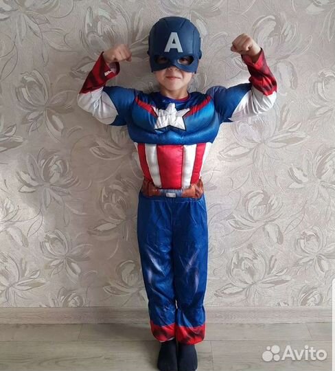 Костюмы на утренники Человек Паук, Капитан Америка