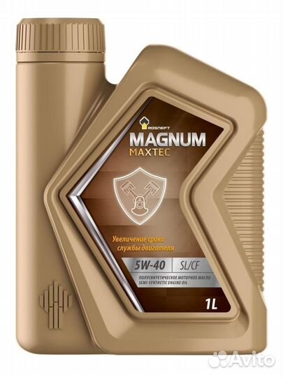 Моторное масло Rosneft Magnum Maxtec 5W-40 1 л