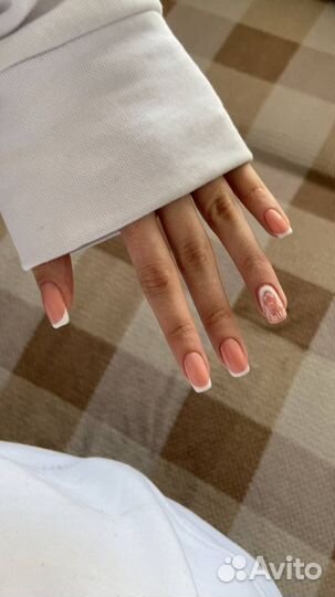 Маникюр шеллак наращивание ногтей