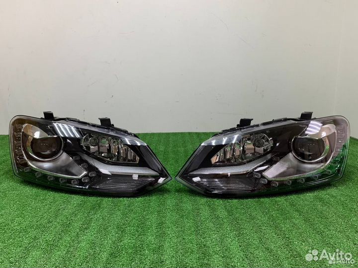Фары светодиодные LED в стиле Golf 6 Volkswagen Po