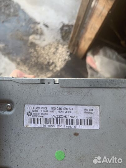 Штатная магнитола на volkswagen