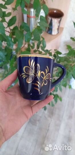 Гжель Кобальт бокалы СССР 6 шт