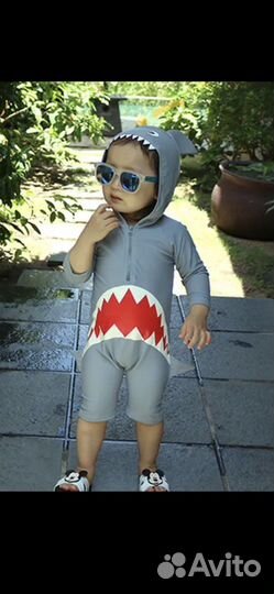 Костюм для плавания детский 74 (акула)