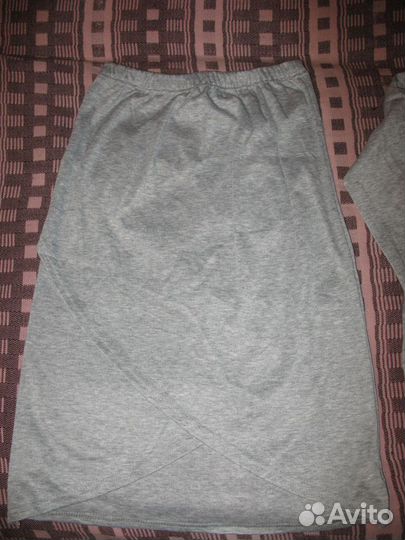 Летний в спортивном стиле костюм юбка+кофта