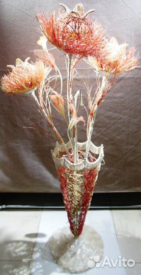 Торшер Напольная лампа Ротанг L776/1 WH