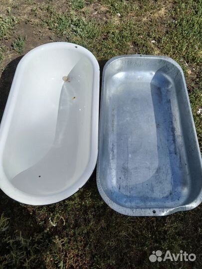 Корыто оцинкованное, ванна эмалированная
