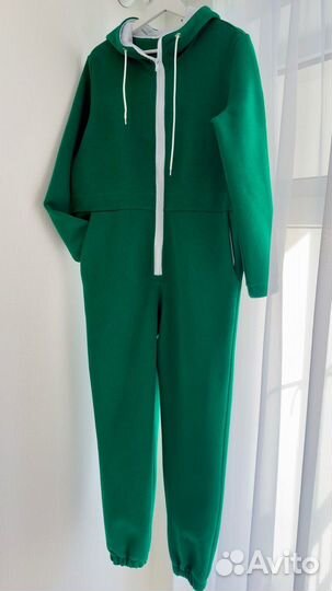 Женский комбинезон из футера с начесом