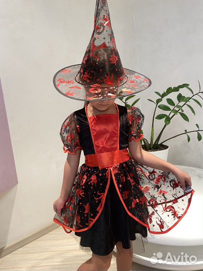 Карнавальный костюм ведьмы детский