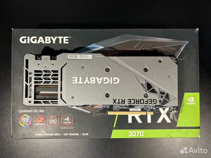 GeForce RTX 3070 Gigabyte Gaming OC 8 Gb