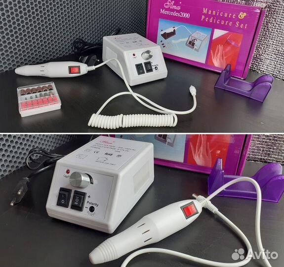 Машинка для маникюра Mercedes Pro алмазные фрезы
