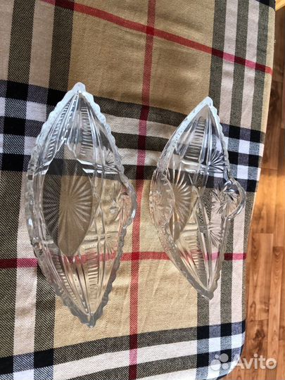 Салатники хрустальные