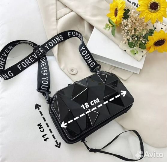 Сумка кросс-боди черная новая