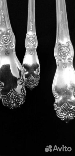 Набор столовых приборов серебряная роза