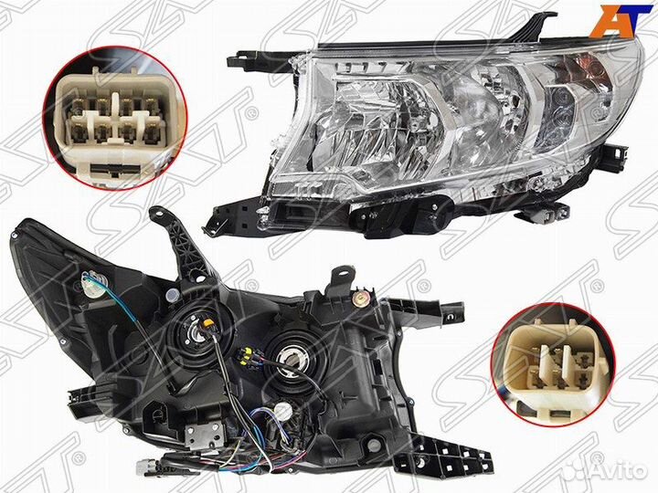 Фара toyota land cruiser prado 150 17- LH галоген