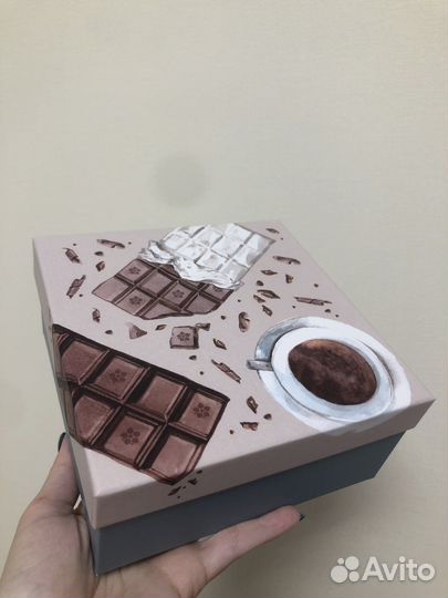 Коробка подарочная 15х15 см новая