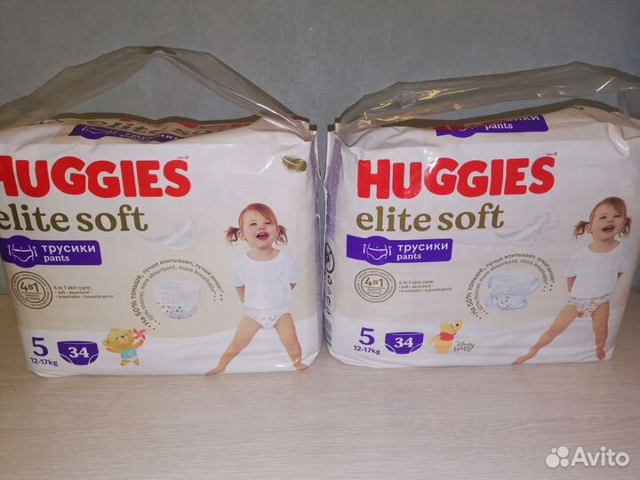 Трусики Huggies elite soft 3, 4, 5, 6