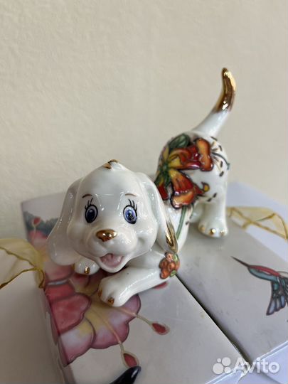Фарфоровая статуэтка Собака Pavone Италия