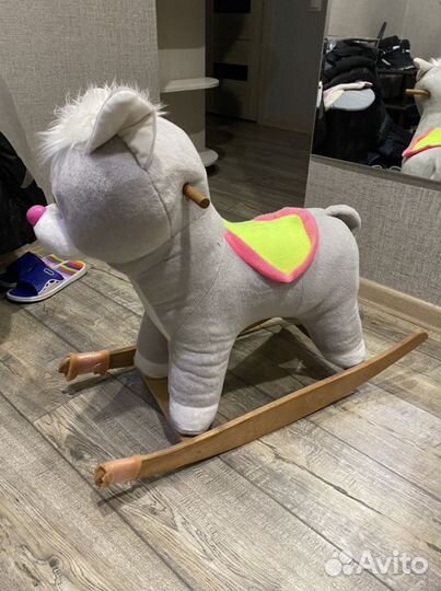 Детская игрушка качалка кот