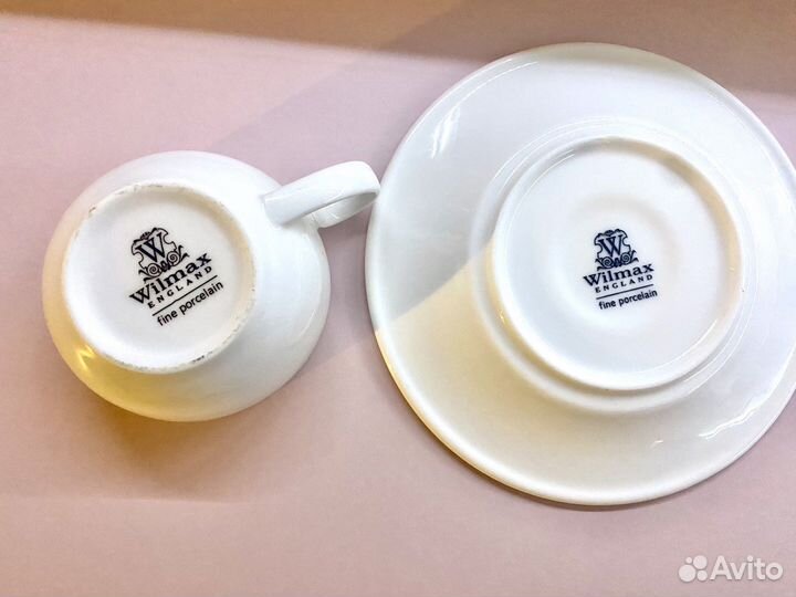 Фарфоровая кофейная пара Wilmax England
