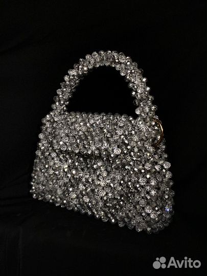 Сумка из хрустальных бусин
