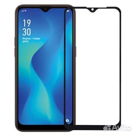 Защитное стекло для oppo A1k (CPH1923) П/П черное