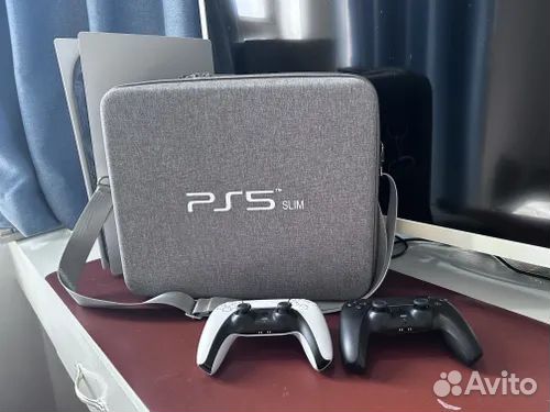 Сумка для консоли Ps5 Slim (серая)