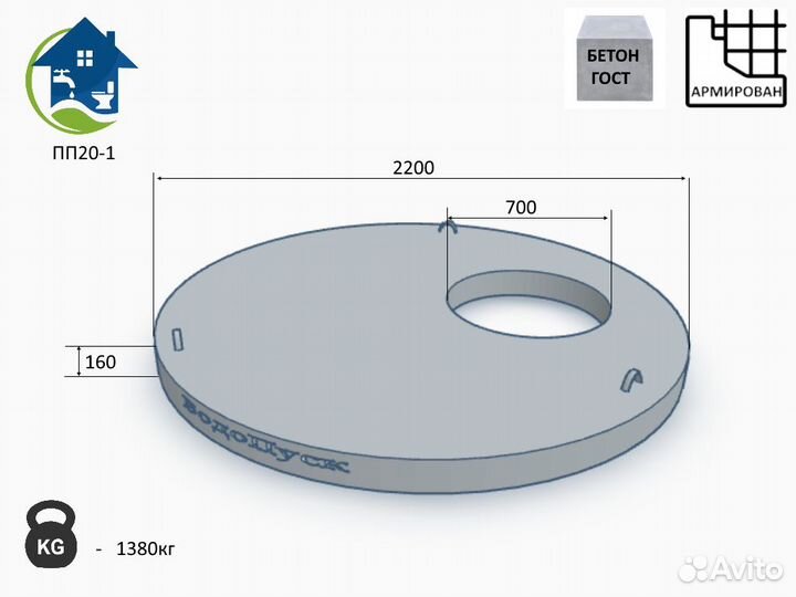 Жб плита перекрытия пп 20-1 напрямую с завода гост