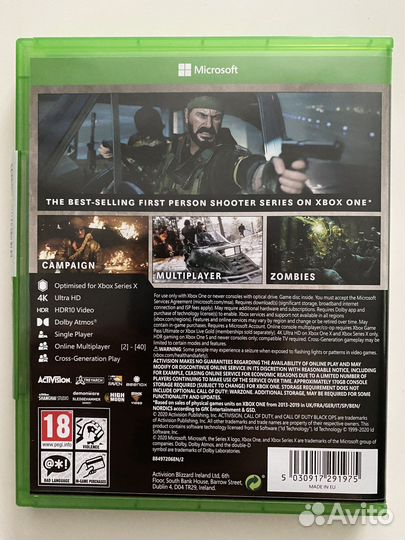 Call of duty black ops cold war xbox one (s,x)