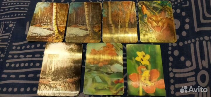 Календари переливные, открытки