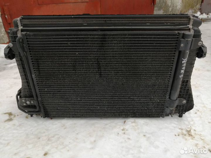 Касета радиаторов в сборе Джетта 5 1.4 TSI турбо