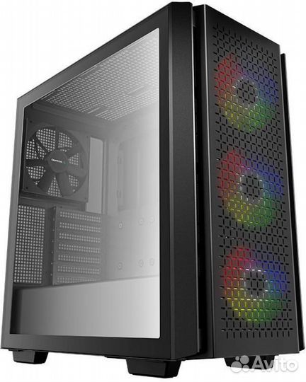 Корпус ATX DeepCool CG560, Midi-Tower, без бп, чер
