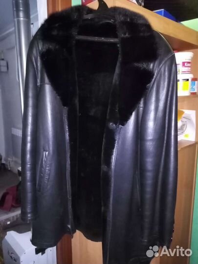 Кожаная дубленка мужская