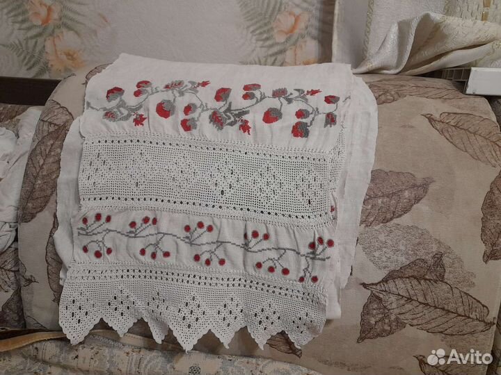 Полотенце рушник 19 век лен выше