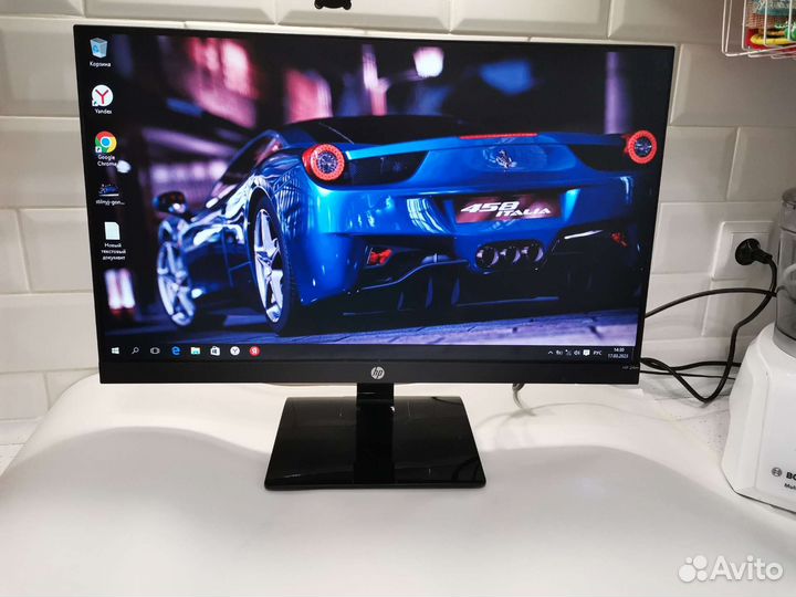 Монитор HP 24 дюйма. 1920x1080 Full HD. Безрамочны
